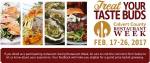 Dine Out During Calvert County’s Fifth Annual Restaurant Week