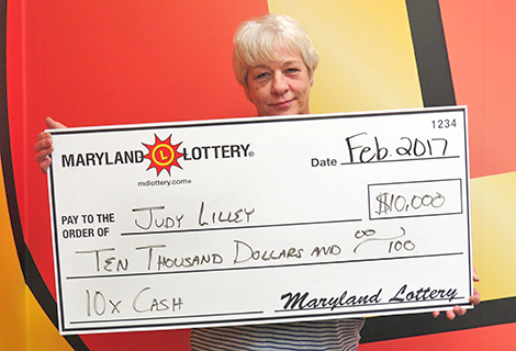 This lucky Lusby lady won $10,000 on a 10x Cash scratch-off.