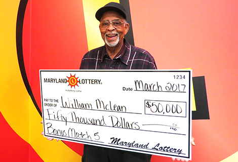 William “Billy” McLean of Bowie won a $50,000 prize after his last-minute Bonus Match 5 purchase!