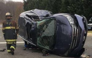 High Speed Police Chase Ends with Crash in Calvert County