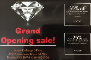 Jewelry Exchange & Pawn Opens New Store in Dunkirk