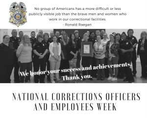 Thank an Officer, It’s National Correctional Officer and Employees Week