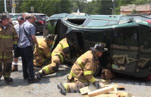 Three Injured in Rollover Accident on Great Mills Road