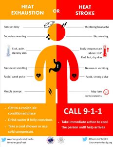 Stay Safe and Healthy During High Heat!!!