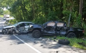 Three Vehicle Accident Reported in Lexington Park on Point Lookout Road