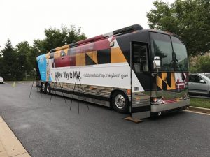 MDOT MVA Celebrates 20th Anniversary of Mobile Bus with “New Way to MVA” Design