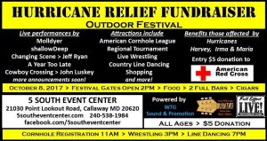 Hurricane Relief Outdoor Festival Fundraiser Scheduled for this Weekend