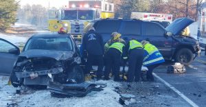 Icy Roads Lead to Head-On Motor Vehicle Collision in California