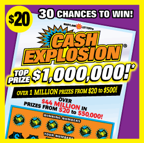 Calvert Man and Friend Share $50,000 Winnings from Cash Explosion Scratch-off