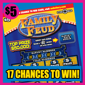 Family Feud Scratch-Off Win has Charles County Retiree Celebrating $50,000 Prize