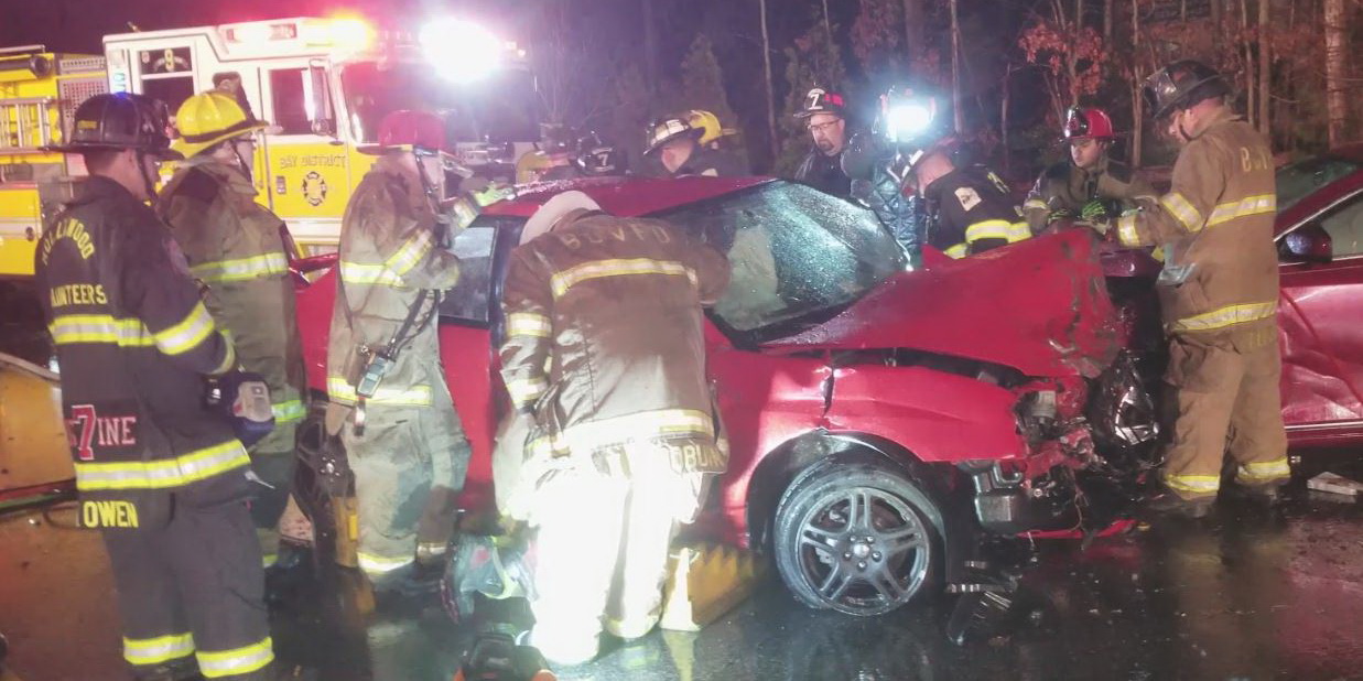 Three Vehicle Accident on Chancellors Run Road in Great Mills