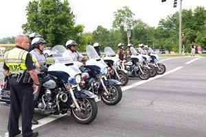 Charles County Sheriff’s Office Motors Officers Escort Riders in Rolling Thunder Event