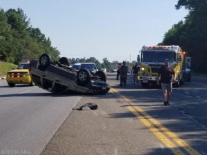 Two Injured in Rollover Crash in California