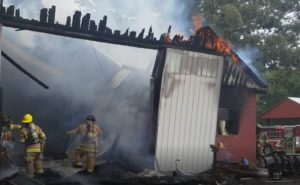 VIDEO: Firefighters Respond to Commercial Building Fire in Leonardtown