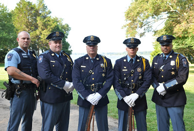 DFC Blaine Gaskill and the St. Mary's County Sheriff's Office Color Guard