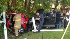 Three Injured After Crash in Lexington Park