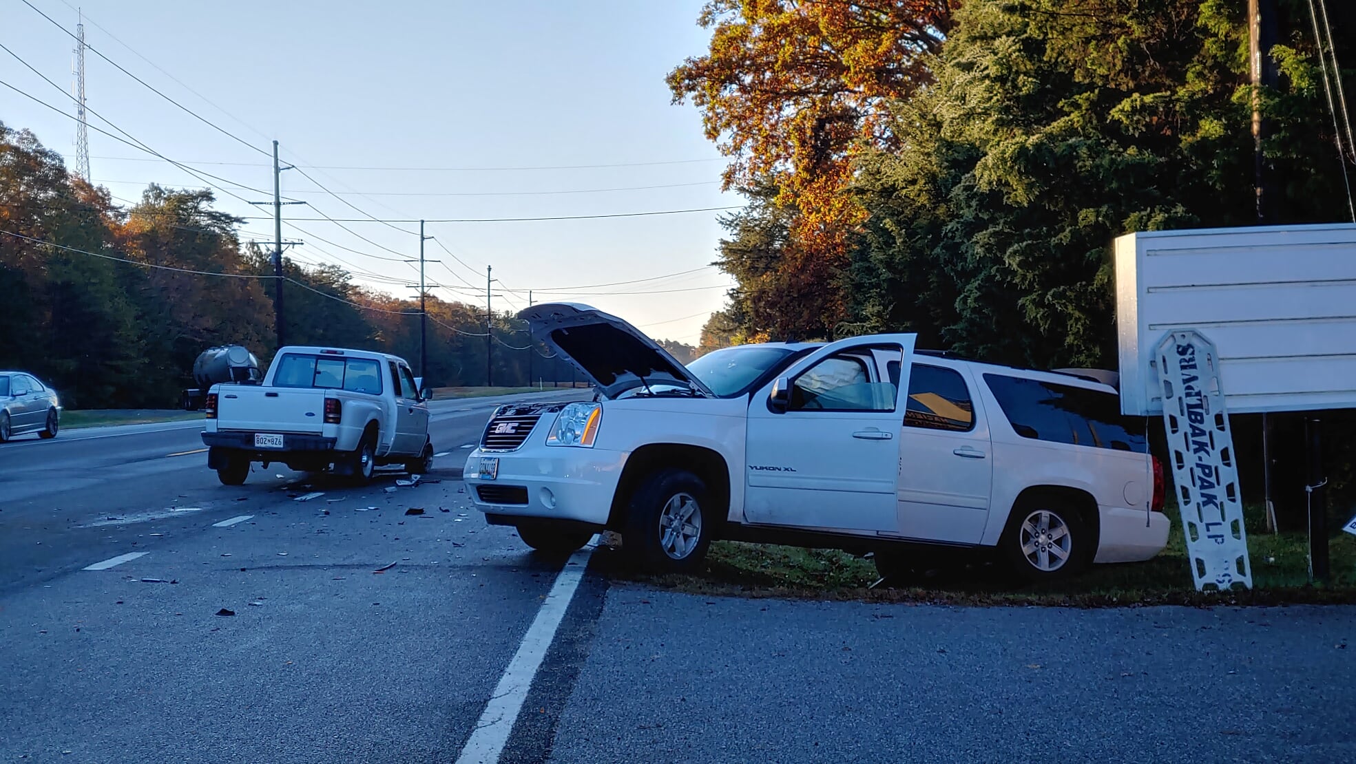 Early Morning Motor Vehicle Accident in Lexington Park Sends Four to