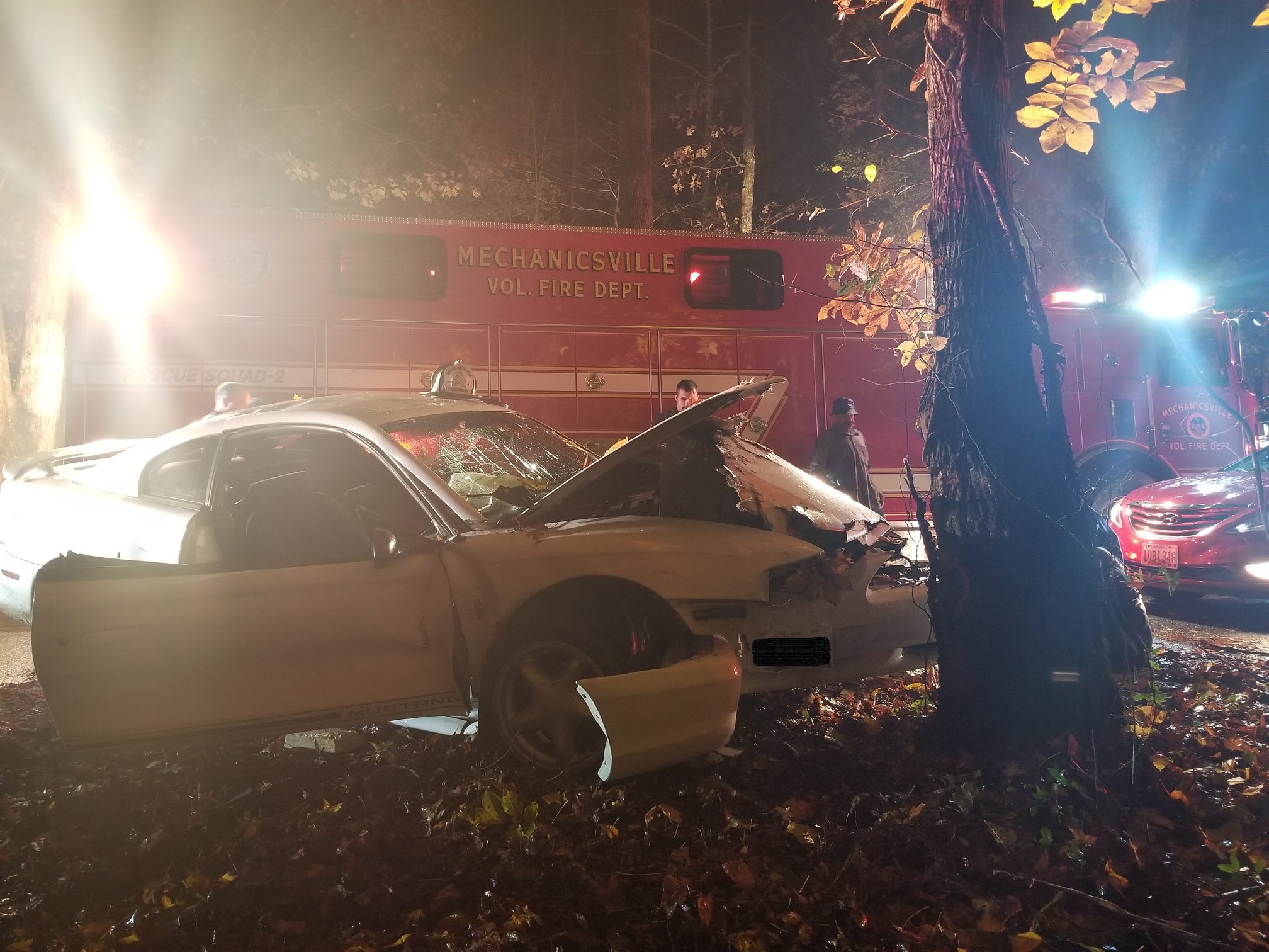 Early Morning Motor Vehicle Accident in Mechanicsville Sends Three