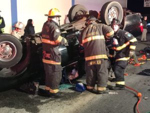 Elderly Female Sent to Trauma Center After Rollover in Hollywood