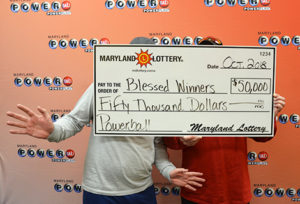 Lucky Pair of From St. Mary’s County Win $50,000 prize in Powerball Drawing