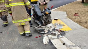 Motorized Scooter Crashes in Car in Lexington Park