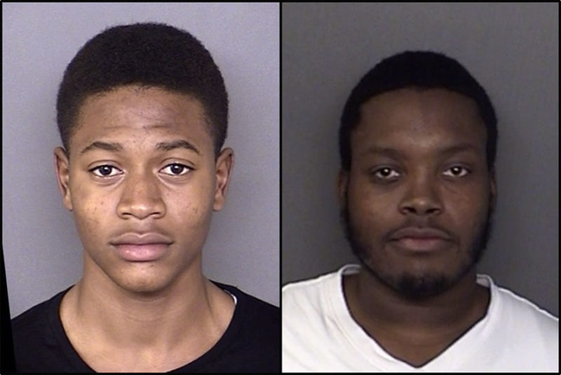 Kentwuan Lionel Wills, 21, with no fixed address and Javonta Christopher King, 24, of Lexington Park