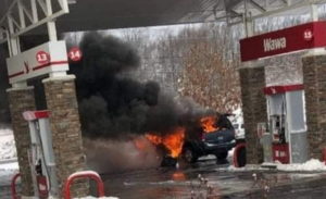 VIDEO: Car Fire Reported at Wawa in Charlotte Hall
