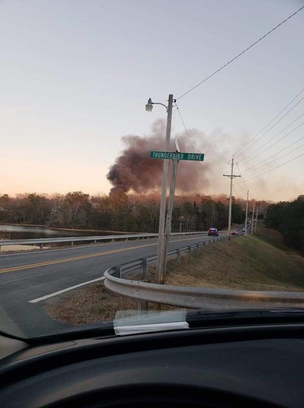 Reported Plane Crash in Lusby is a Recreational Vehicle Fire
