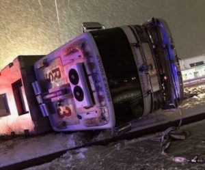 Audio: No Injuries Reported After Waldorf Firetruck Overturns on Crain Highway
