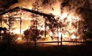 VIDEO: House in Lusby Completely Destroyed After Early Morning Fire