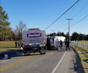 Tanker Truck Overturns in Hollywood