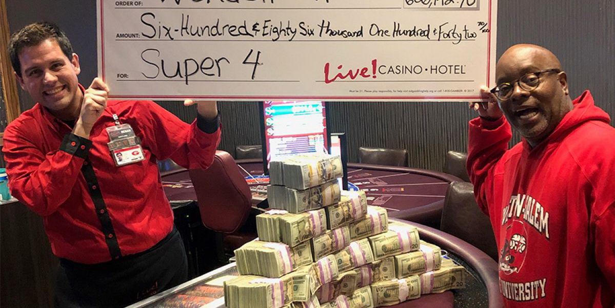 Bowie Man Turns 5 Into 686,000 at Live! Casino & Hotel Southern