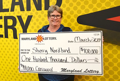 Sherry Nordlund of Waldorf has the best luck in her family! She scratched off a $100,000 Crossword game and won $100,000.