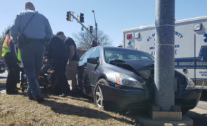 One Person Injured in Motor Vehicle Accident in Great Mills