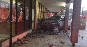 VIDEO: No Injuries Reported After Vehicle Crashes into Lexington Park Shopping Center