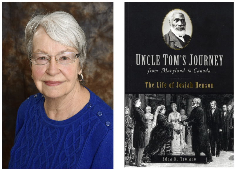 Novelist Edna Troiano will read from her latest book, “Uncle Tom’s Journey from Maryland to Canada,” which traces the life of Josiah Henson from his birthplace in La Plata during CSM's Connection Series April 5.