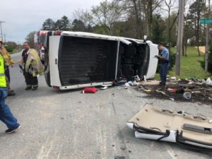 One Flown to Area Trauma Center After Rollover Crash in Leonardtown