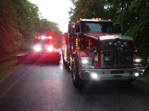 Fire After Lightning Strike Completely Destroys Garage in Port Tobacco