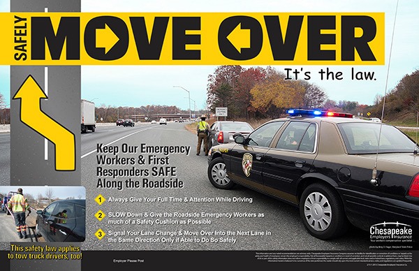 Maryland State Police, NHTSA Spread Awareness: ‘Move Over’ To Protect First Responders, Road Workers