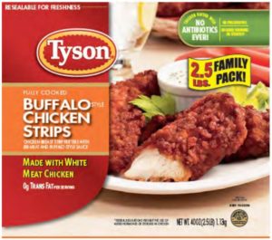 Tyson Foods Recalls Chicken Strip Products Due to Possible Foreign Matter Contamination