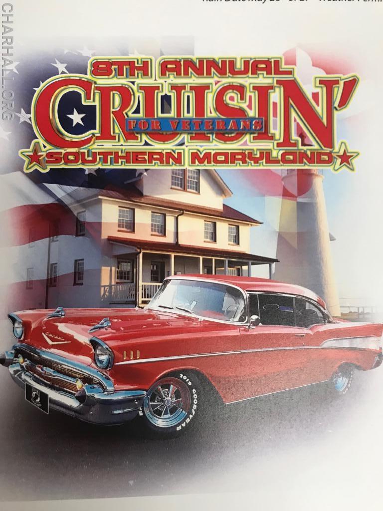 8th Annual Cruisin' Southern Maryland for Veterans Car Show is Open for