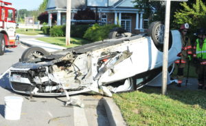 One Injured After Single Vehicle Roll Over in Callaway