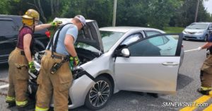 Two Patients Transported to Hospital After Motor Vehicle Accident on Great Mills Road