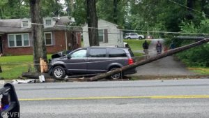 No Injuries Reported After Vehicle Strikes Pole in Waldorf