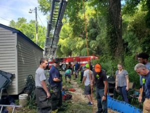 Elderly Man Trapped in Well Rescued and Transported to Trauma Center