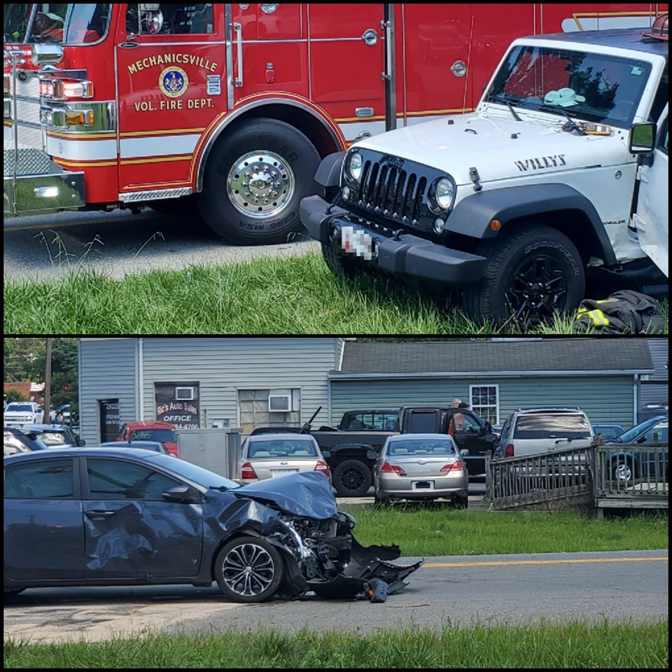 One Injured After Motor Vehicle Accident in Mechanicsville Southern