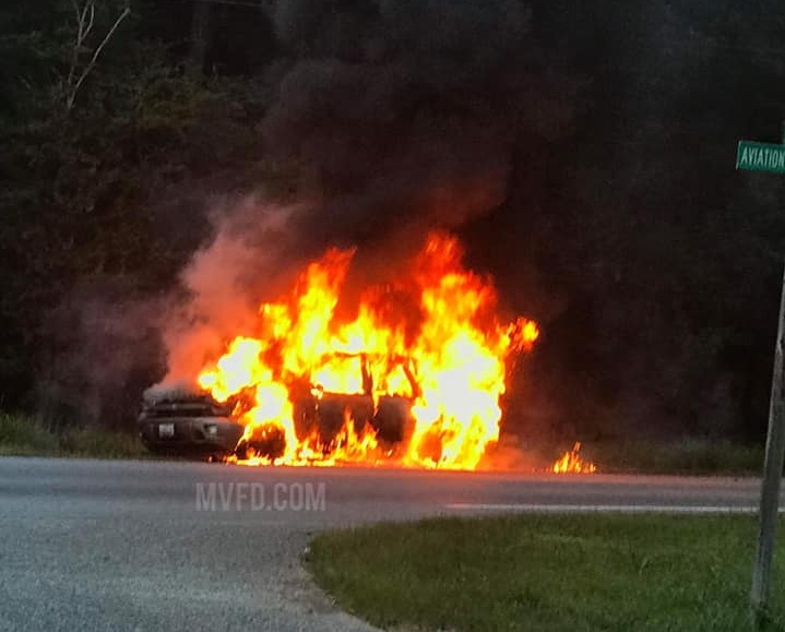 VIDEO: Vehicle Destroyed After Fire in Mechanicsville