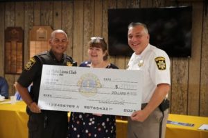 CCSO Project Lifesaver Program Receives Donation From La Plata Lions Club