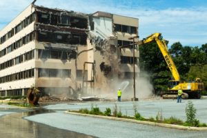 Demolition Begins to Make way for new Medstar Shah Medical Group Building in Waldorf