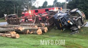 One Transported to Trauma Center After Tractor-Trailer Overturns in Mechanicsville